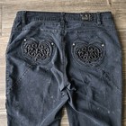 Apple Bottom Jeans Womens 16 Skinny Y2k Vintage Stretch 90 s Black  34  28  Rare