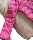 Uniqlo Pink And Gray Winter Puffer Full Zip Hooded Jacket Kids Size