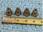 Vintage Dirigold Dirilyte Goldware 4-piece Salt   Pepper Shakers Flatware