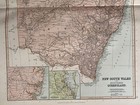 1891 New South Wales   South Queensland Antique Colour Map By W g  Blackie