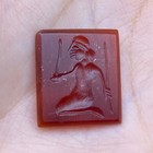 Genuine Ancient Eastern Roman Carnelian Intaglio Circa Late 1st - 2nd Century Ad
