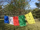 25pc Tibetan Buddhist Prayer Flags Size 10x13   Hand Made In Nepal - 108                   