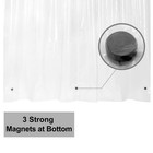 54x78 Inch Stall Shower Curtain liner 8g Heavy Duty Clear Peva  3 Bottom Magn   