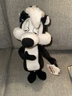 New Vintage Applause Looney Tunes Pepe Le Pew Stuffed Animal Plush 1994 