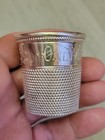 Antique Sterling Silver  only A Thimble Full  Shot Glass