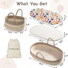 Baby Changing Basket  Boho Moses Baskets For Newborn  Baby Basket For Baby Dr   