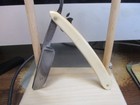 Carl Monkhouse C-mon Blackie Straight Razor Spanish Point Blade  Blonde  Scales