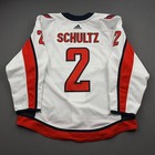 2020-21 Justin Schultz Washington Capitals Game Used Worn Hockey Jersey Meigray
