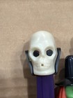 Vintage Pez Witch Green Face  Pumpkin Head And Skull Made In Slovenia- 5 Set Lot