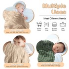 Mukin Baby Hooded Towels  Muslin Cotton  32 32inches  Dark Green khaki