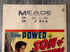 Son Of Fury Very Rare Original Window Card  41 Tyrone Power
