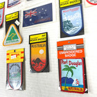 Australia 11 Vtg Woven Souvenir Badge Patch Lot Nsw Victoria Adelaide Kangaroo