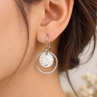 925 Sterling Silver Hammered Disc Circle Dangle Drop Earrings Handmade For Women