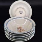7 Vintage Tienshan Stoneware Teddy Bear Soup Cereal Serveware Dish