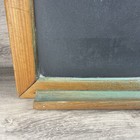 Vtg National School Slate Company Framed Natural Slate Chalkboard W rail 22 x16 