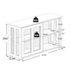 Buffet Cabinet Sideboard Storage Kitchen Cupboard W  Grass Doors Console Table
