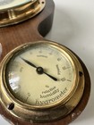     West Germany Vintage Wooden Weather Station Barometer Thermometer Wall Decor