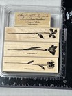 Stampin Up  Easy Elegance Rubber Stamps Flowers Long Stem Beautiful Kindness