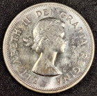 1961 Canada 25 Cents - Km 52 Exact Coin Shown - Queen Elizabeth Ii -  800 Silver