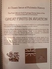 Aviation Stamps Great Firsts In Aviation 23kt Gold Stamp Collection Album   