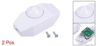 Rotary Cord Switch Ac 250v 2a Slide Control Lamp Dimmer 100-watt White Pack Of 2