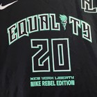 New York Liberty Sabrina Ionescu Nike Shirt Mens 2xl Equality Wnba Black Nwt