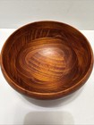 Hand Turned Cherry  Wood Salad Bowl 7   
