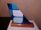 Jetblue Airline Model Airplane Jet Blue Wood Tail New Colors Pilot Desk Gift New