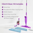Rejuvenate Click N Clean Multi-surface Spray Mop All-in-one Kit Cleans Purple 