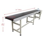 Open Box  118  Length Electric Pvc Belt Conveyor Adjustable Speed 11 8  Width
