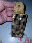 Vntg K Brand Soft Flexible Gold Metal Mesh Lipstick Holder  Euc  