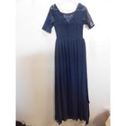 Ever Pretty Dark Blue Lace Chiffon Maxi Bridesmaids Dress
