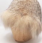 Womens Gray   White Rabbit Fur Hat Saks Fifth Ave