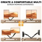 Rfiver Dual Monitor Stand Arms For 17-32 Inch  Gas Spring Full Motion Arm 22 Lbs
