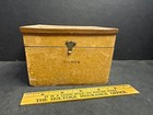 Antique Masonic Trinket Box  Ww Washburn  China Maine  Ward s  Gutta Percha 
