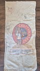 Vintage Chieftain Brand  Standing Indian  Sioux City Seed  Iowa Ia Cloth Sack