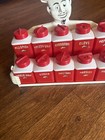 Dapol Plastics Magic Chef Vintage Spice Rack Set 10 Red   White Plastic Retro