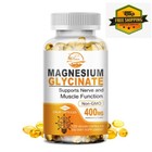 Magnesium Glycinate 400mg - 120 Capsules For Sleep  Stress Relief Support Bone