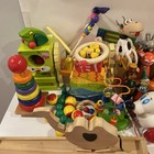 Vintage Wooden Toy Lot Of 23 Toys  including 3 From Baby Einstein  See All Pics