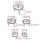 5 Pack Metal Plant Stand Heavy Duty Flower Pot Stands For Indoor Outdoor Plants