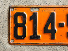 1927 Illinois License Plate     Original     Brilliant Super Vintage Antique Car Tag