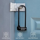 Combination Long Shackle Padlock - Long Gate Lock For Outdoor Fence gate