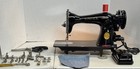 Vintage 1947 Singer 15-91 Sewing Machine  Extras  Denim Leather  Serviced  Vgc