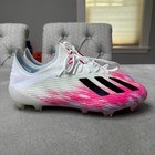 Adidas X 19 1 Fg  white Shock Pink  Soccer Football Cleats Boots Men s Size 9 5