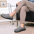 Men s Moccasin Slippers Cozy Breathable Memory Foam House Shoes For Indoor Ou   