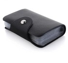 12 24 Slot Card Holder Wallet Pvc Business Bank Credit Card Cash Organizer Case