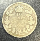 1929 Silver Canadian Dime Ten Cents 10c Coin King George V