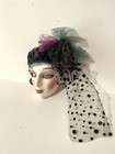 Vintage Clay Art Ceramic Lady Porcelain Mask Art Deco Style