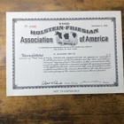 1956 Holstein Friesian Association Certificate Letter   Breeding Systems Report