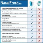 Powered Nasal Irrigation System Sinus Rinse And Wash With 60 Saline Packets